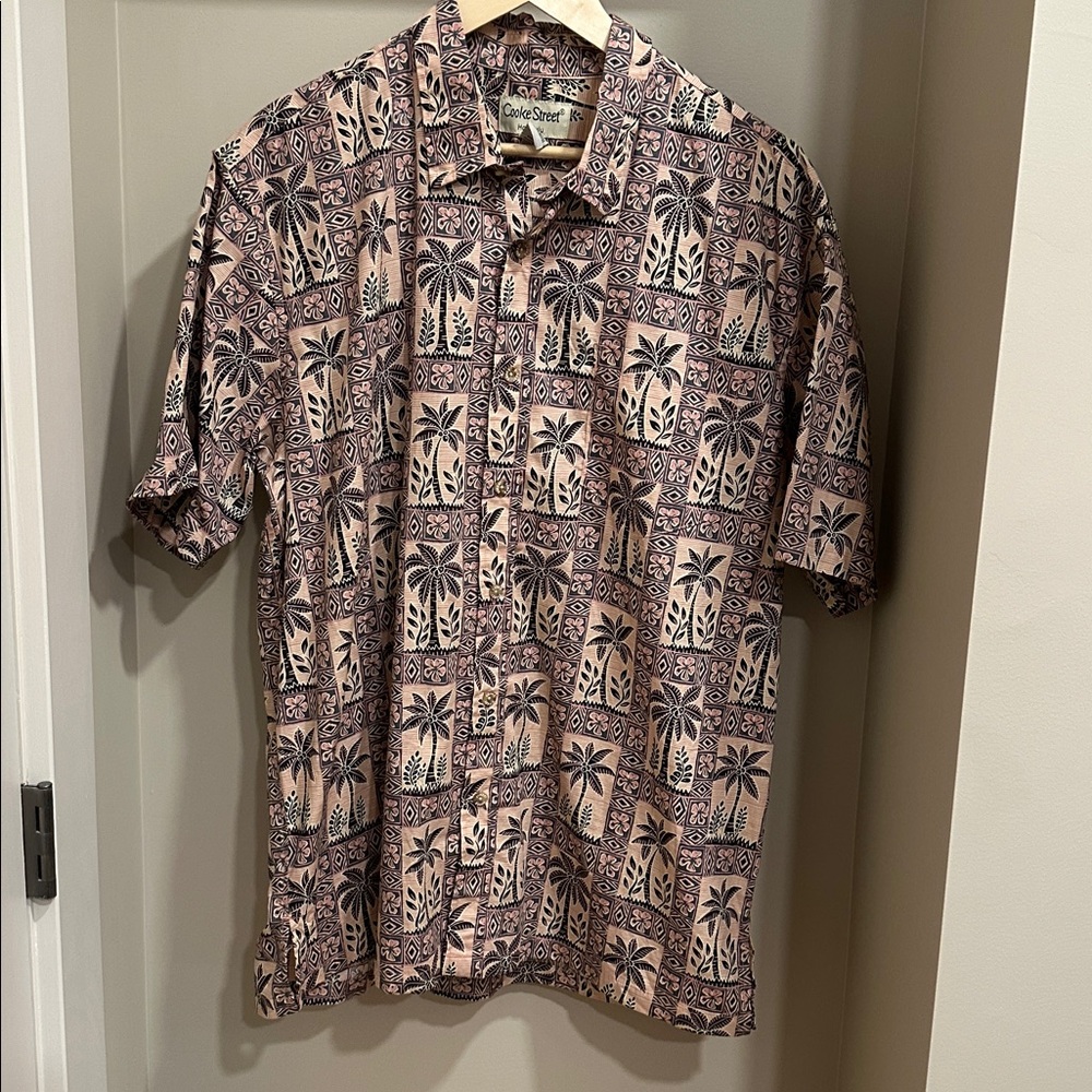 Ocean Surf Men's Casual Button Down Shirt - Brown and Black